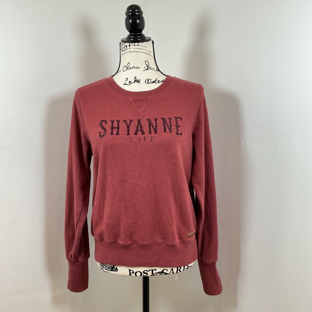 Shyanne Life Sweatshirt Crew Neck Long Sleeve Red‎ Size Medium